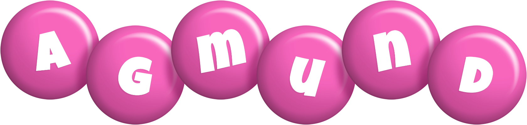 Agmund candy-pink logo