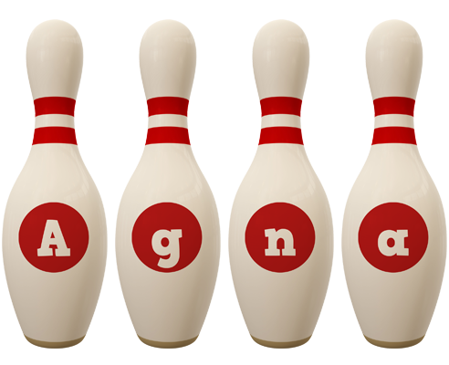 Agna bowling-pin logo