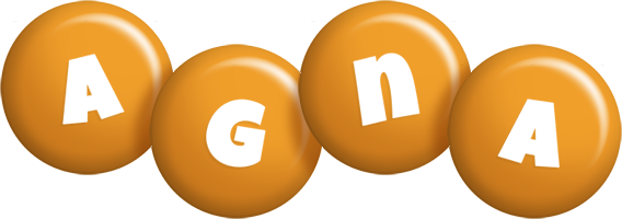 Agna candy-orange logo