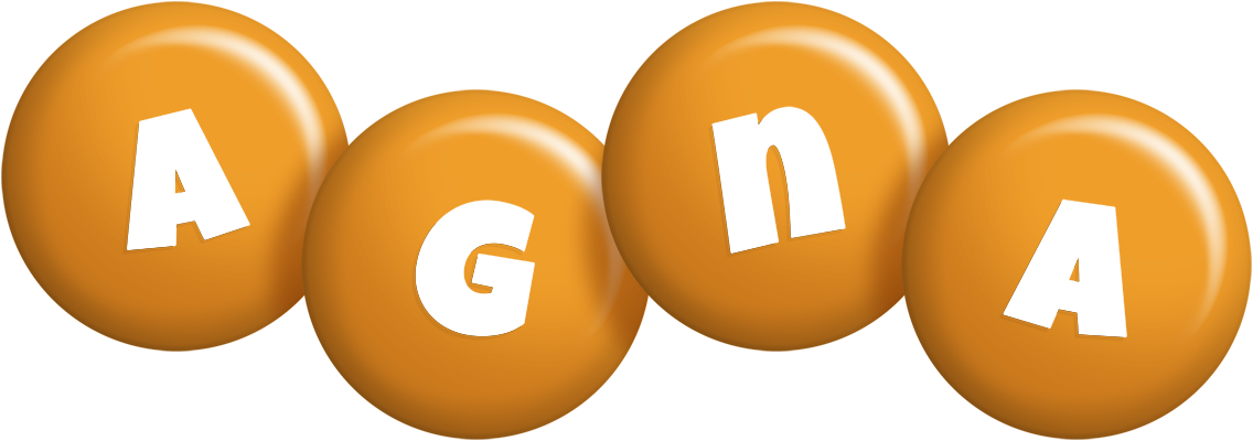 Agna candy-orange logo