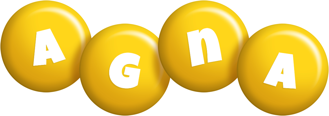 Agna candy-yellow logo
