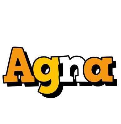 Agna cartoon logo