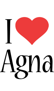 Agna i-love logo