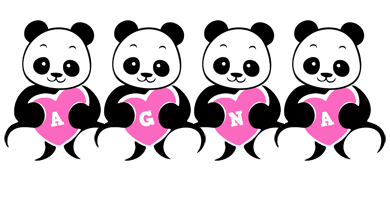 Agna love-panda logo
