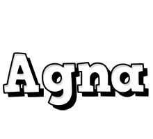 Agna snowing logo
