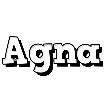 Agna snowing logo
