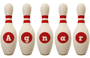 Agnar bowling-pin logo