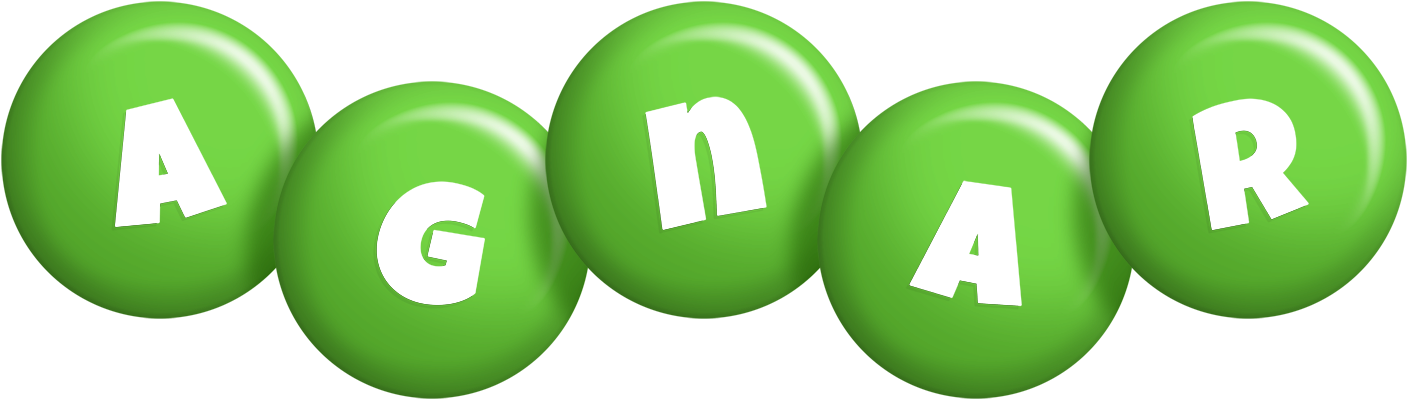 Agnar candy-green logo