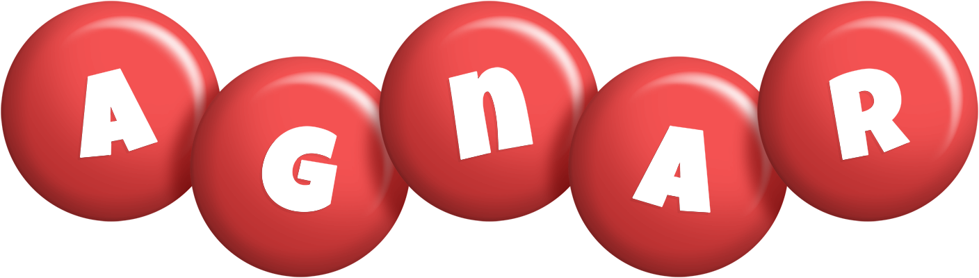 Agnar candy-red logo