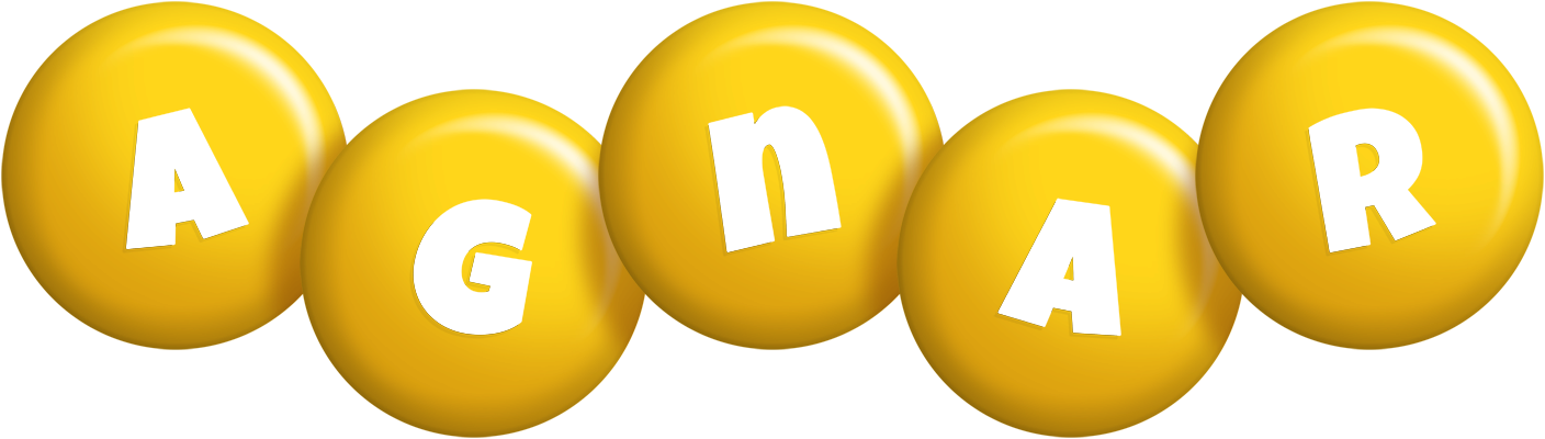 Agnar candy-yellow logo