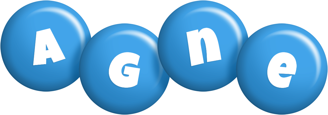 Agne candy-blue logo