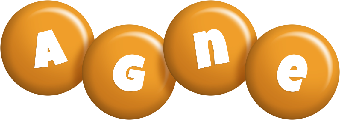 Agne candy-orange logo