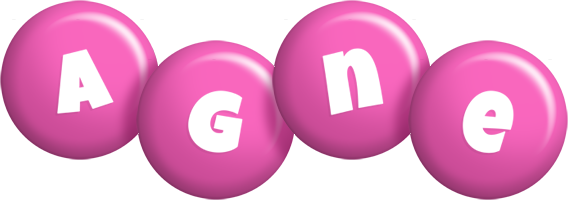 Agne candy-pink logo