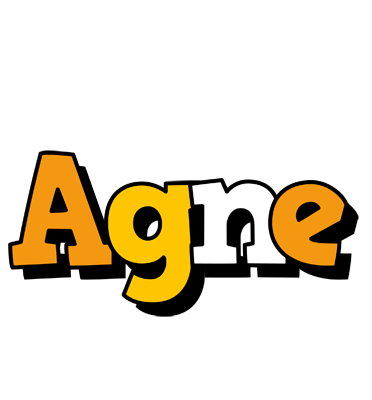 Agne cartoon logo