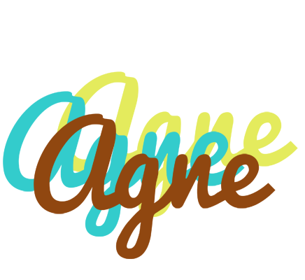 Agne cupcake logo