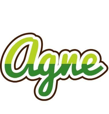 Agne golfing logo