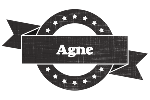 Agne grunge logo