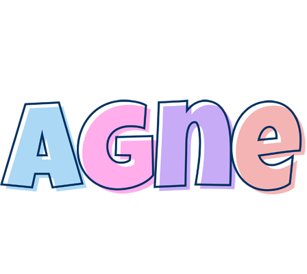 Agne pastel logo
