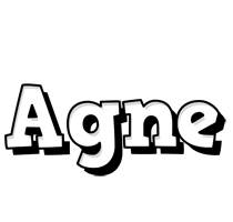 Agne snowing logo