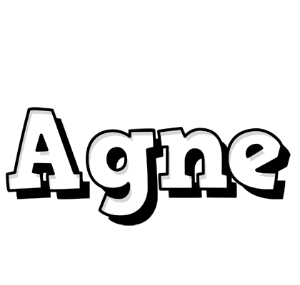 Agne snowing logo