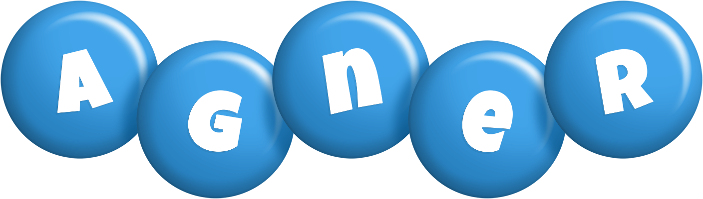 Agner candy-blue logo
