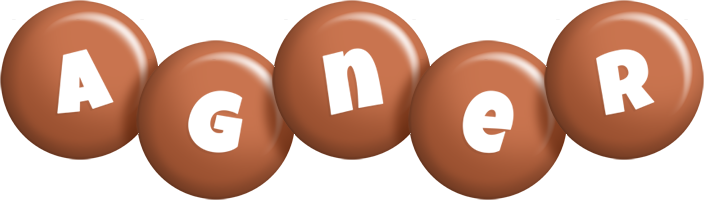 Agner candy-brown logo