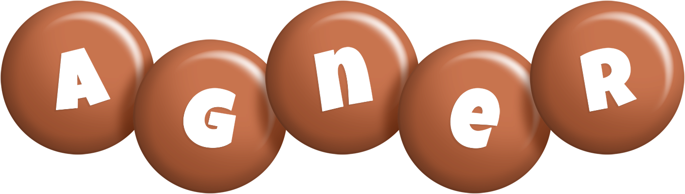 Agner candy-brown logo