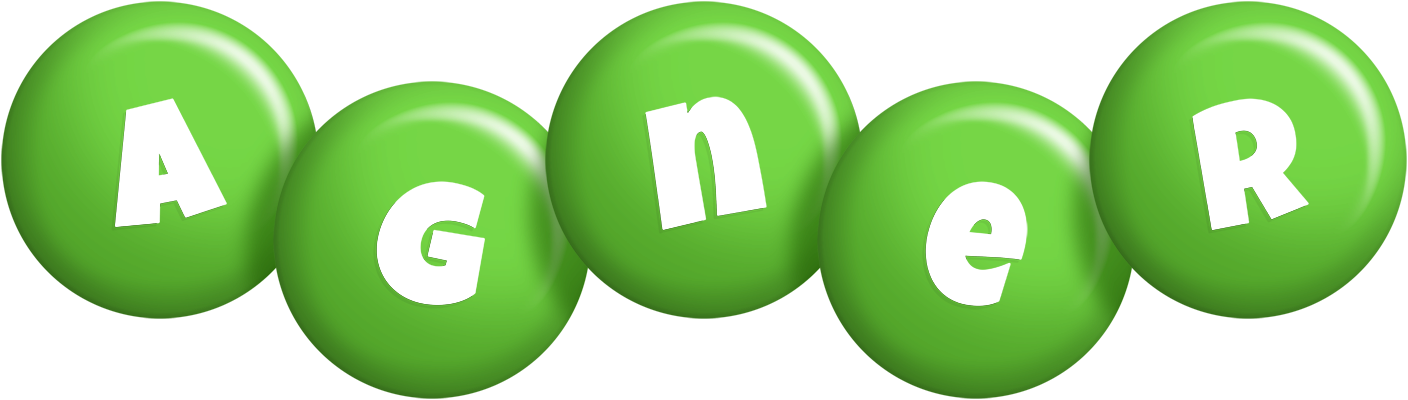 Agner candy-green logo