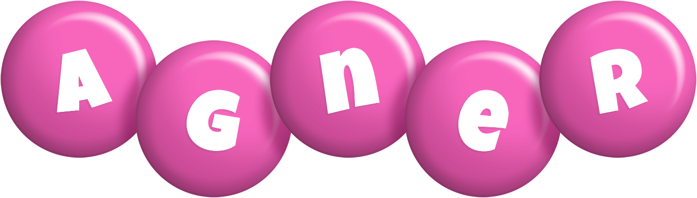Agner candy-pink logo