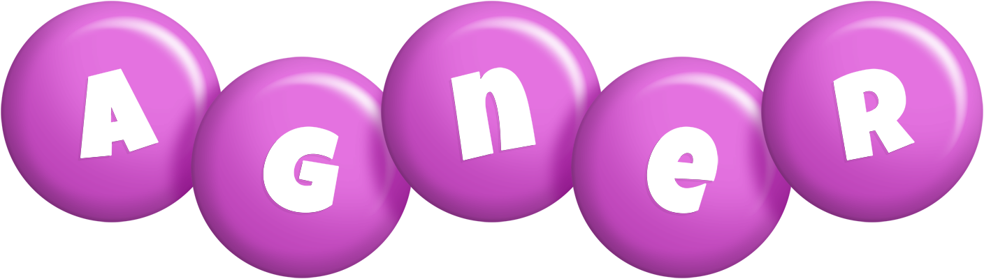 Agner candy-purple logo