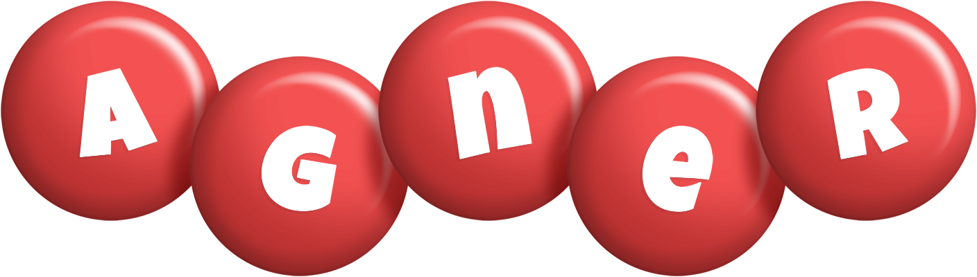 Agner candy-red logo