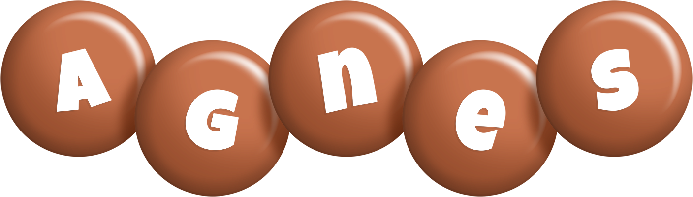 Agnes candy-brown logo