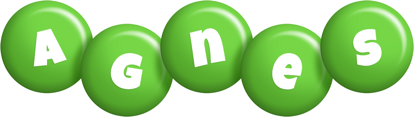Agnes candy-green logo