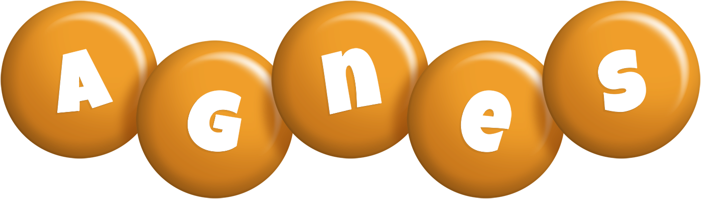 Agnes candy-orange logo