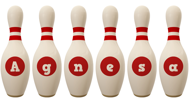 Agnesa bowling-pin logo