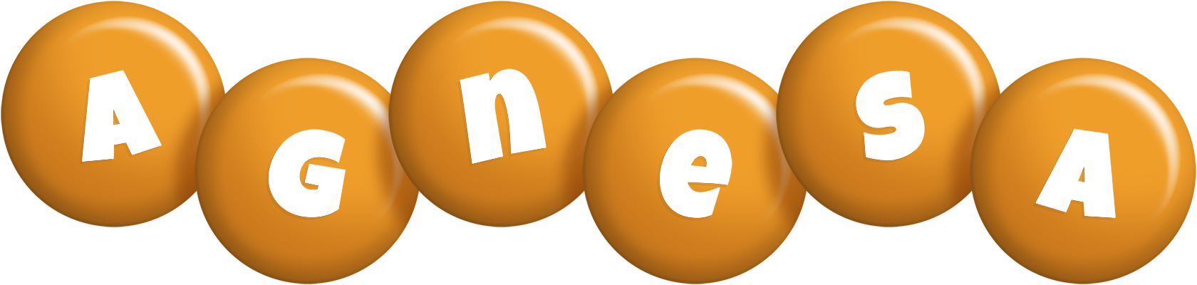 Agnesa candy-orange logo
