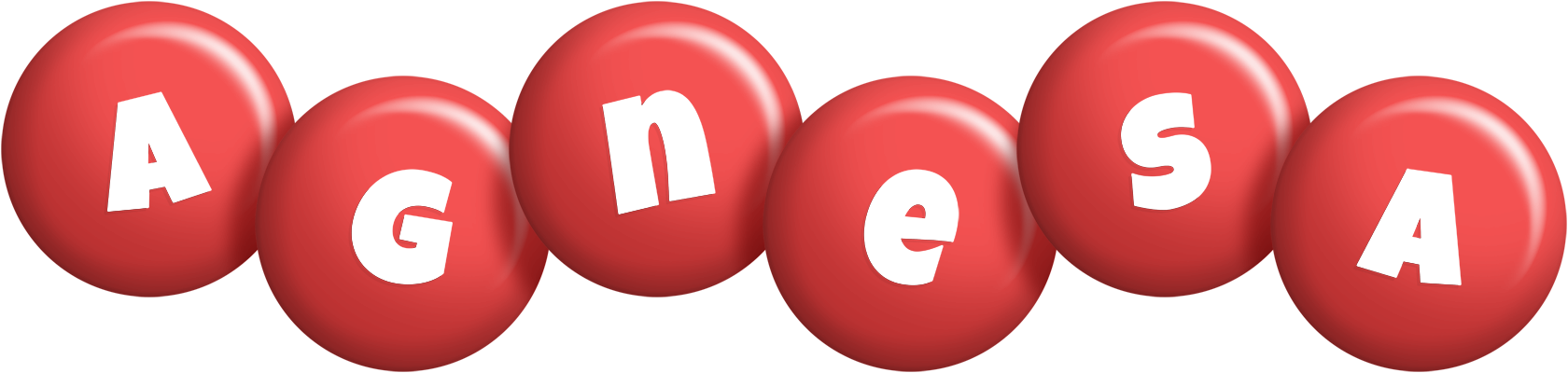Agnesa candy-red logo