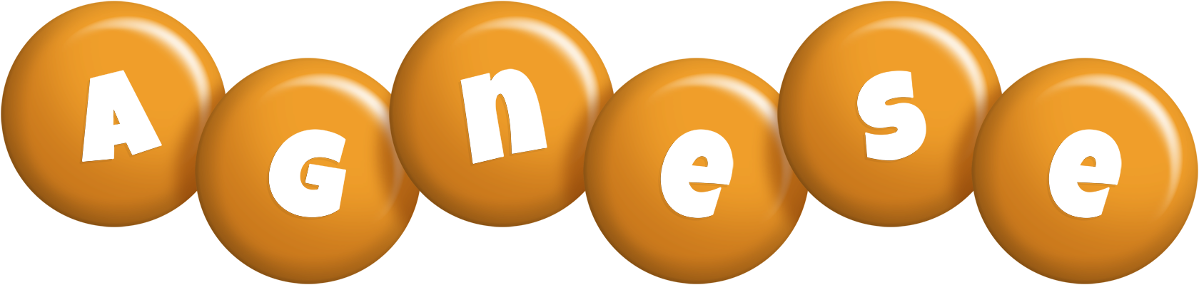 Agnese candy-orange logo