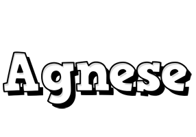 Agnese snowing logo