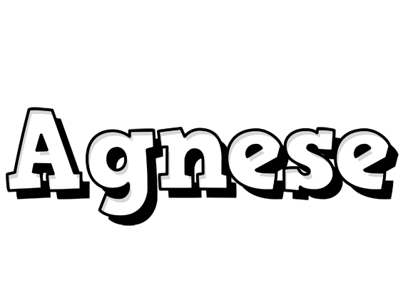 Agnese snowing logo