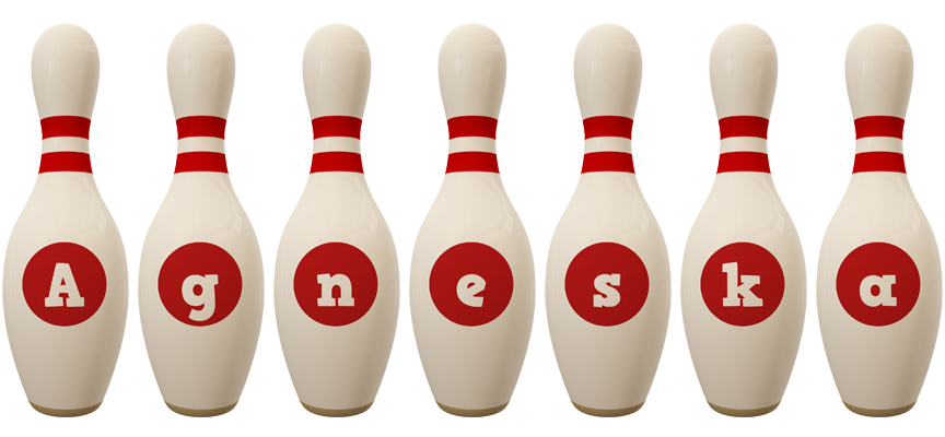 Agneska bowling-pin logo