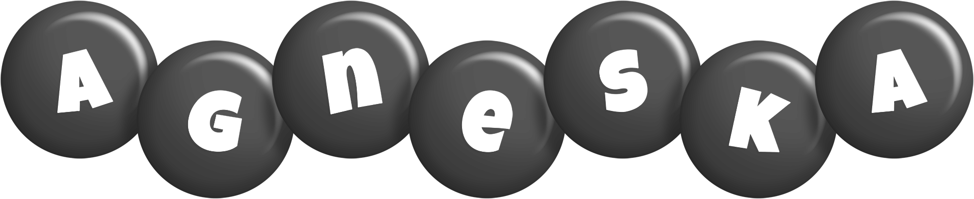 Agneska candy-black logo