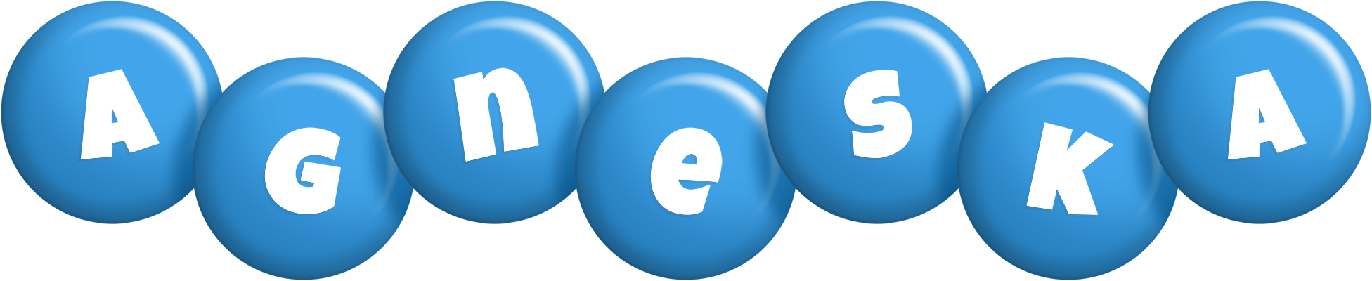 Agneska candy-blue logo