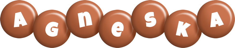 Agneska candy-brown logo