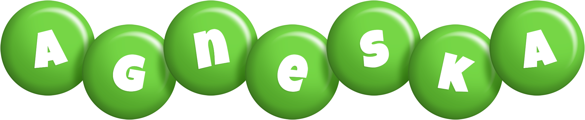 Agneska candy-green logo