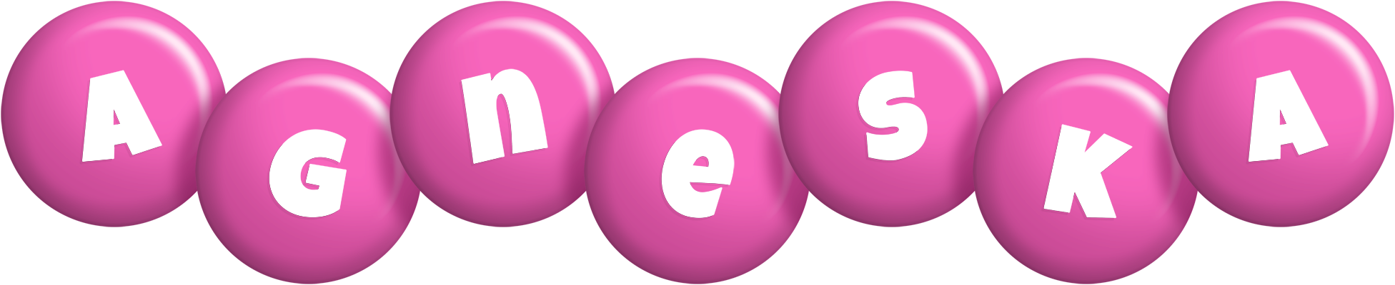 Agneska candy-pink logo