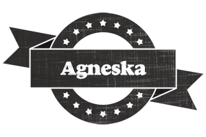 Agneska grunge logo