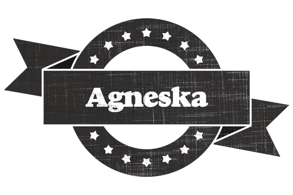 Agneska grunge logo