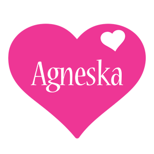 Agneska love-heart logo