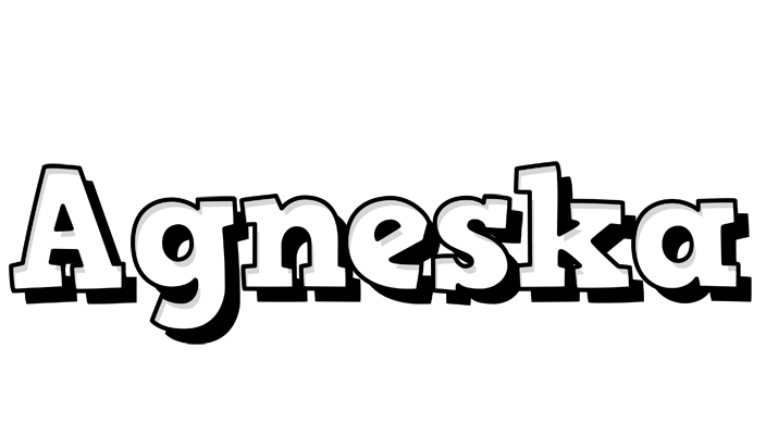Agneska snowing logo